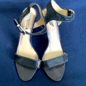 INC Black Leather Sandal